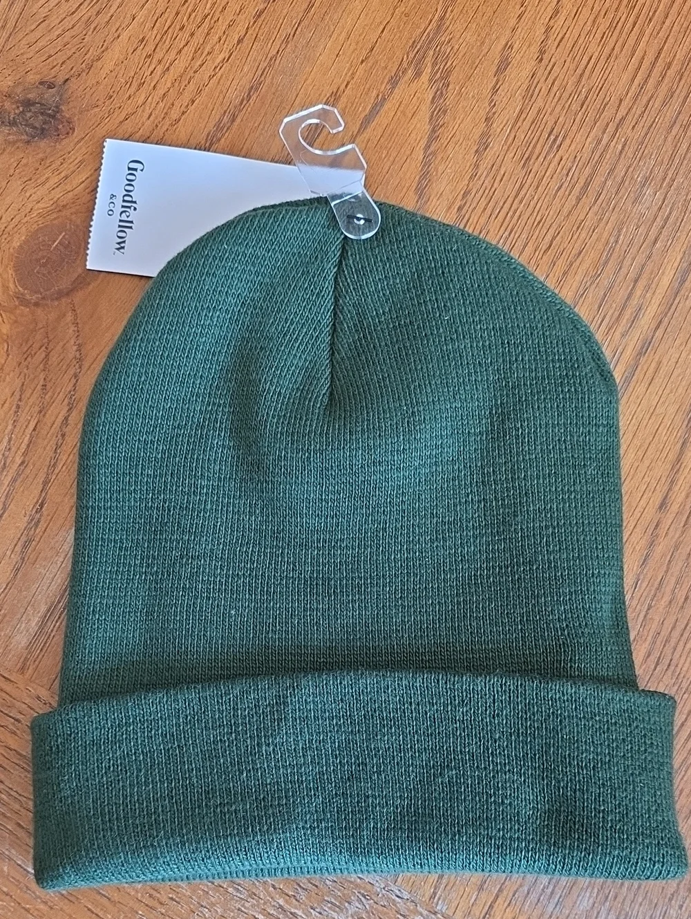 Goodfellow Green Cuffed Knit Beanie One Size NWT